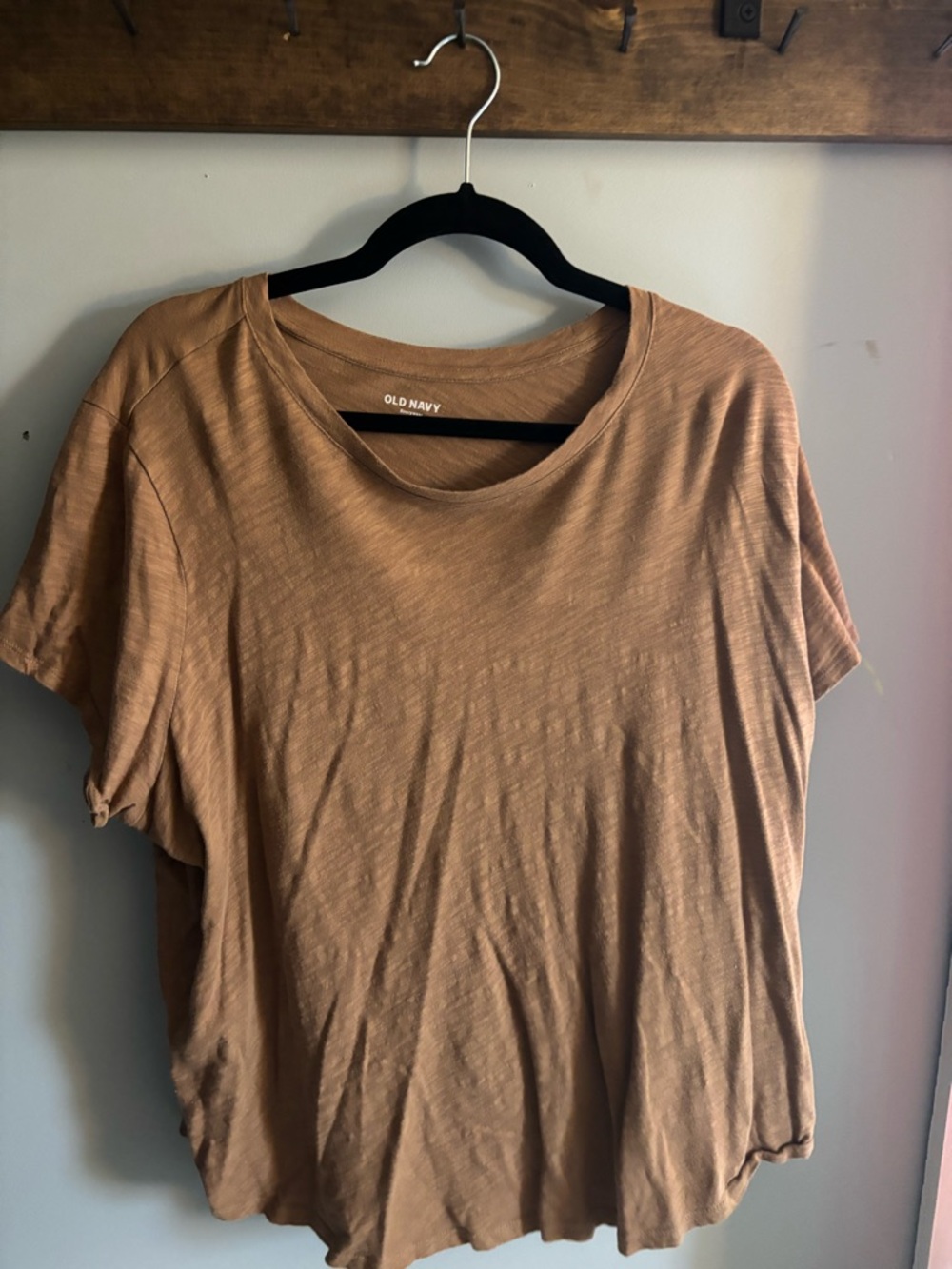Old Navy Tan Short Sleeve Crewneck Tee